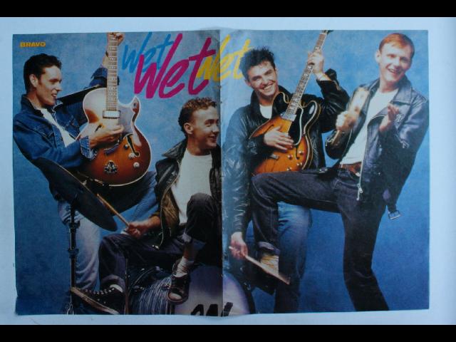 Wet Wet Wet Bravo Poster - Vintage German Magazine Poster 28x42cm Instruments