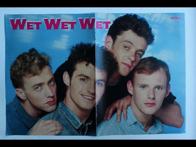 Wet Wet Wet Bravo Poster - Vintage German Magazine Poster 28x42cm Portrait