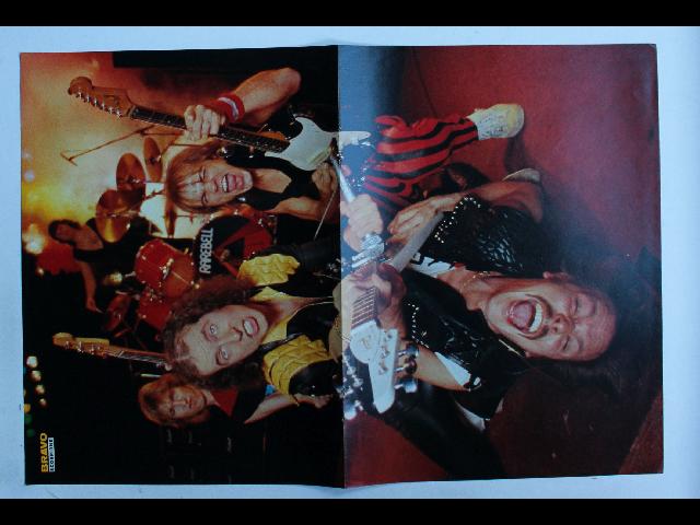 Scorpions Bravo Poster - Vintage German Magazine Poster 28x42cm Live Posing