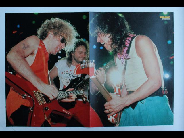 Van Halen Bravo Poster - Vintage German Magazine Poster 28x42cm Live