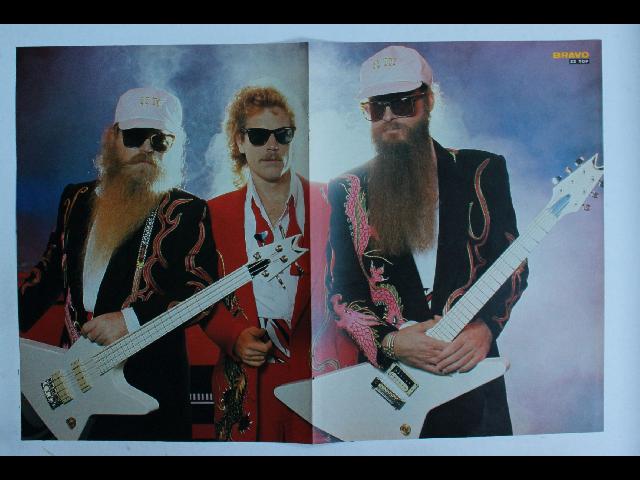ZZ Top Bravo Poster - Vintage German Magazine Poster 28x42cm