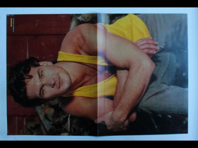 Patrick Swayze Bravo Poster - Vintage German Magazine Poster 28x42cm + Alf