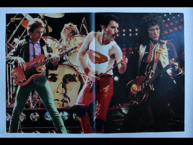 Queen Bravo Poster - Vintage German Magazine Poster 28x42cm  + Bob Dylan