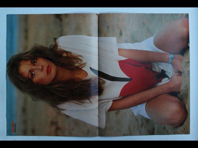 Olivia Pascal Bravo Poster - Vintage German Magazine Poster 28x42cm Beach