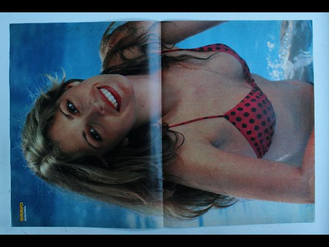 Olivia Pascal Bravo Poster - Vintage German Magazine Poster 28x42cm Bikini