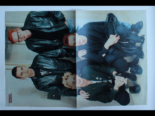 Depeche Mode Bravo Poster - Vintage German Magazine Poster 28x42cm Full Band