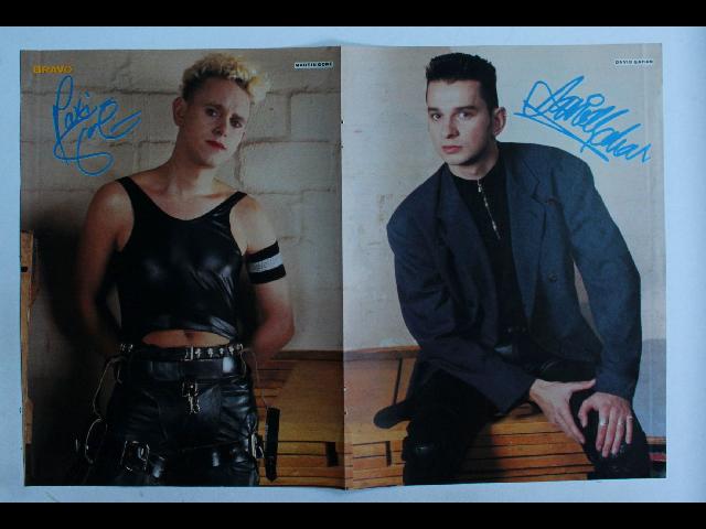 Depeche Mode Bravo Poster - Vintage German Magazine Poster 28x42cm Dave + Martin