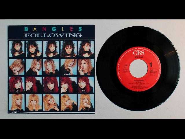 Bangles Following EU 7inch Vinyl Single 1987 Top!