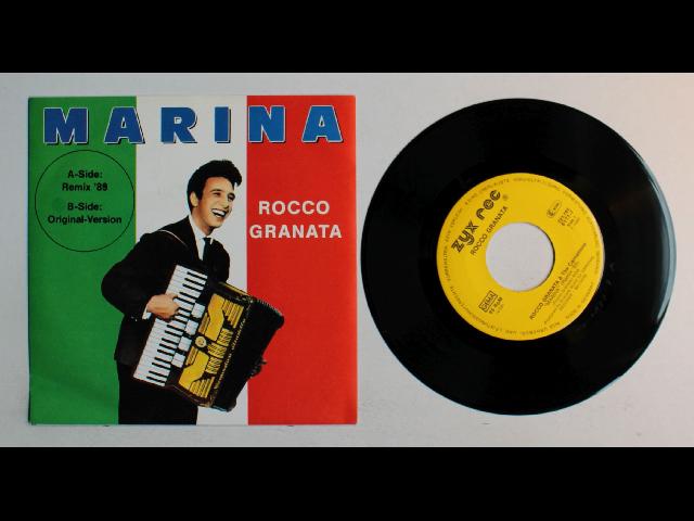 Rocco Granata Marina GER 7inch Vinyl Single 1989 Remix + Orig. Mono Version