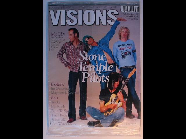 German Visions Magazine #101 Aug. 2001 + CD Stone Temple Pilots Tricky Hives