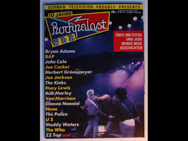 10 Jahre Rockpalast WDR Magazine / Softcover Book 1985
