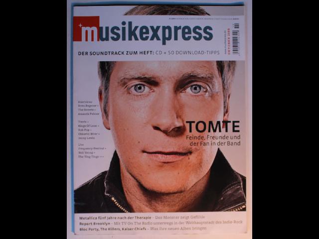 German Musik Express Magazine Oktober 2008 Tomte Metallica Sven Regener Streets