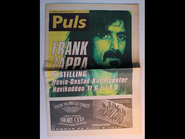 Norway Puls Magazine Nr. 22 1994 Frank Zappa Special