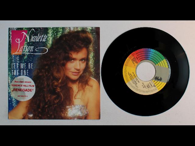 Nicolette Larson Let Me Be The One EU 7inch Vinyl Single 1988 Top! Hypesticker