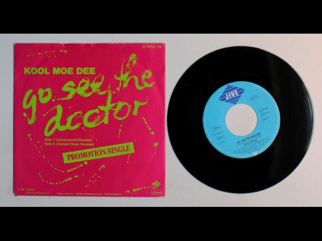 Kool Moe Dee Go See The Doctor GER 7inch Vinyl Single 1986 Promo-Only Single