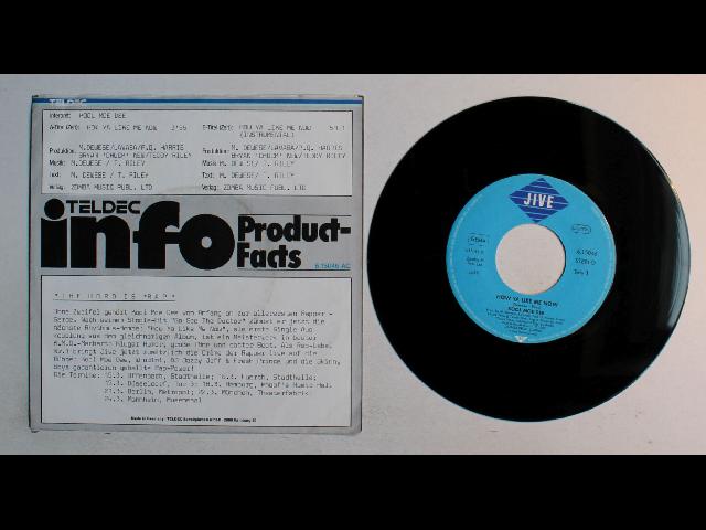 Kool Moe Dee How Ya Like Me Now GER 7inch Vinyl Single 1987 Promo Backcover