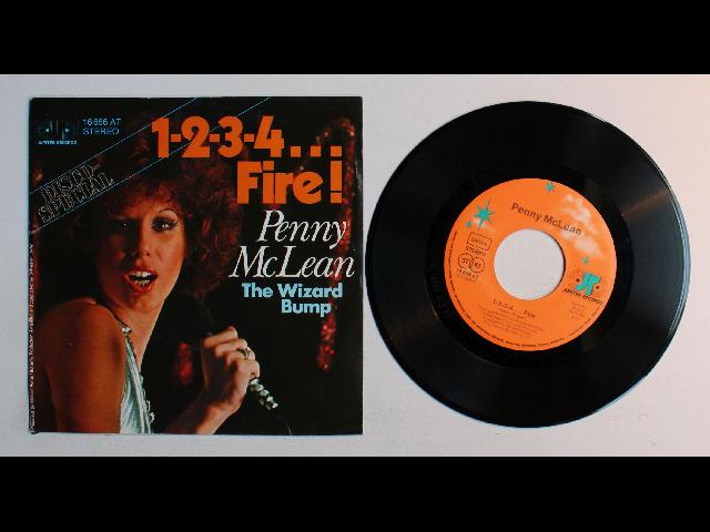 Penny Mclean 1-2-3-4... Fire! GER 7inch Vinyl Single 1976 Disco