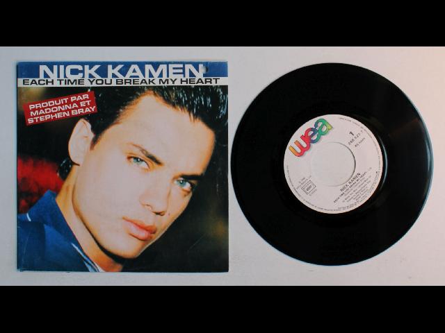 Nick Kamen Each Time You Break My Heart France 7inch Vinyl Single 1986 Madonna