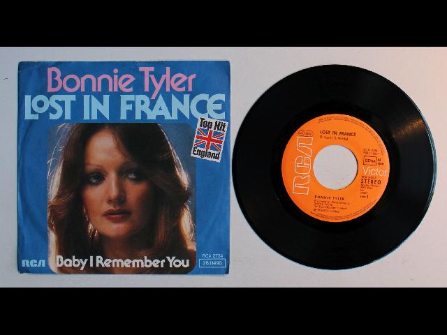 Bonnie Tyler Lost In France GER 7inch Vinyl Single 1976 Top Hit England Cover